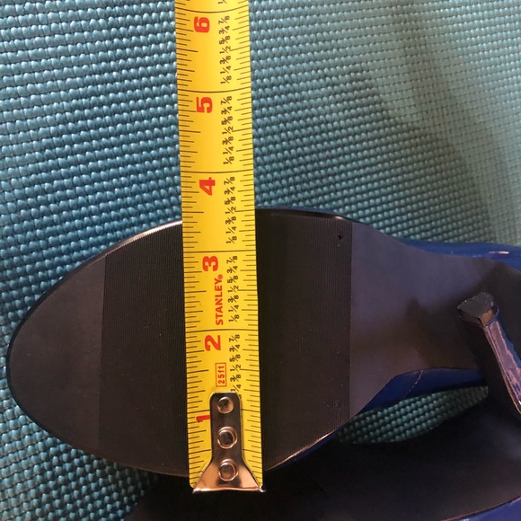 Women’s Sexy Hollywood Heels Shiny Blue - Picture 4 of 7